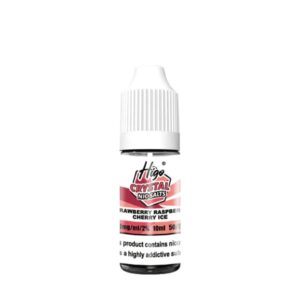 STRAWBERRY RASPBERRY CHERRY ICE NIC SALT 10ML HIGO CRYSTAL PACK OF 10