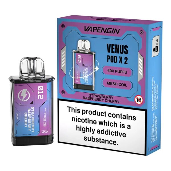 VAPENGIN VENUS 600 PREFILLED VAPE PODS 20MG (2 PACK) - Image 15