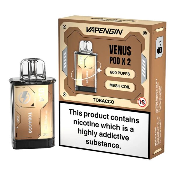 VAPENGIN VENUS 600 PREFILLED VAPE PODS 20MG (2 PACK) - Image 17