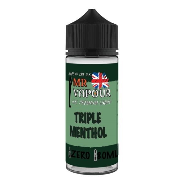 TRIPLE MENTHOL 50/50 80ML E LIQUID MR VAPOUR