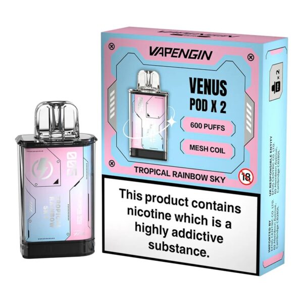 VAPENGIN VENUS 600 PREFILLED VAPE PODS 20MG (2 PACK) - Image 18