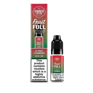 ULTIMATE STRAWBERRY FRUIT FULL BAR SALTS 10ML NIC SALT DINNER LADY