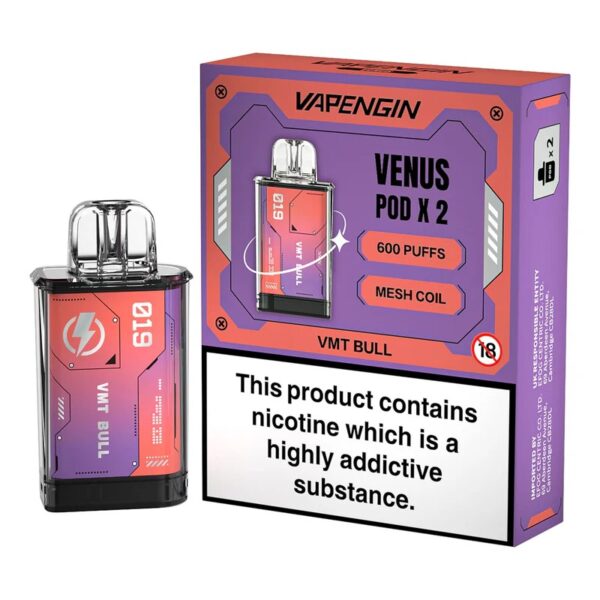 VAPENGIN VENUS 600 PREFILLED VAPE PODS 20MG (2 PACK) - Image 19