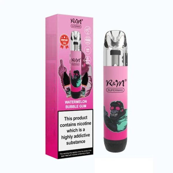R AND M SUPERMAX 9000 PREFILLED POD VAPE KIT 20MG - Image 6