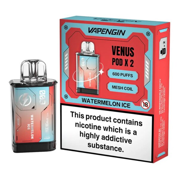 VAPENGIN VENUS 600 PREFILLED VAPE PODS 20MG (2 PACK) - Image 20
