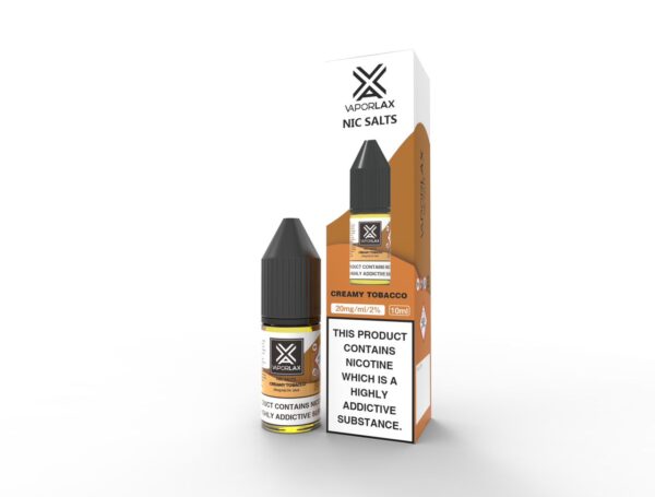 CREAMY TOBACCO 10ML NIC SALT VAPORLAX