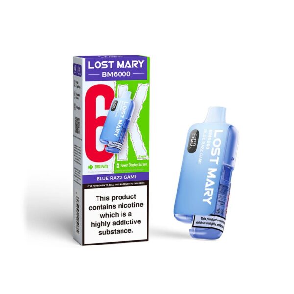 LOST MARY BM6000 DISPOSABLE POD VAPE KIT 20MG - Image 2