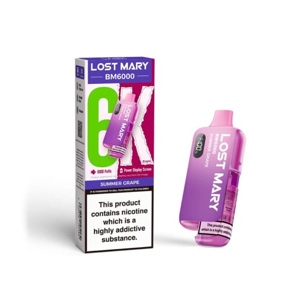 LOST MARY BM6000 DISPOSABLE POD VAPE KIT 20MG - Image 4