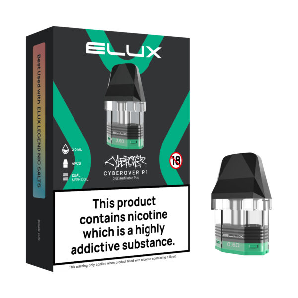 ELUX CYBEROVER P1 REPLACEMENT PODS PACK OF 4 - Image 2