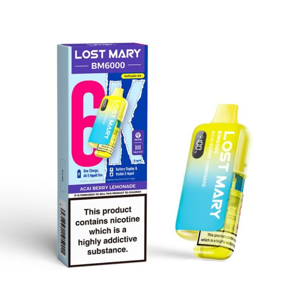 LOST MARY BM6000 PREFILLED POD VAPE KIT 20MG - Image 23