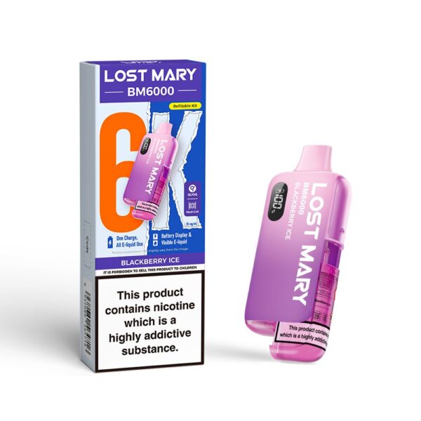 LOST MARY BM6000 PREFILLED POD VAPE KIT 20MG - Image 25