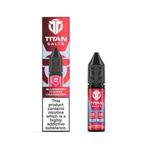 BLUEBERRY CHERRY CRANBERRY 10ML NIC SALT TITAN SALTS