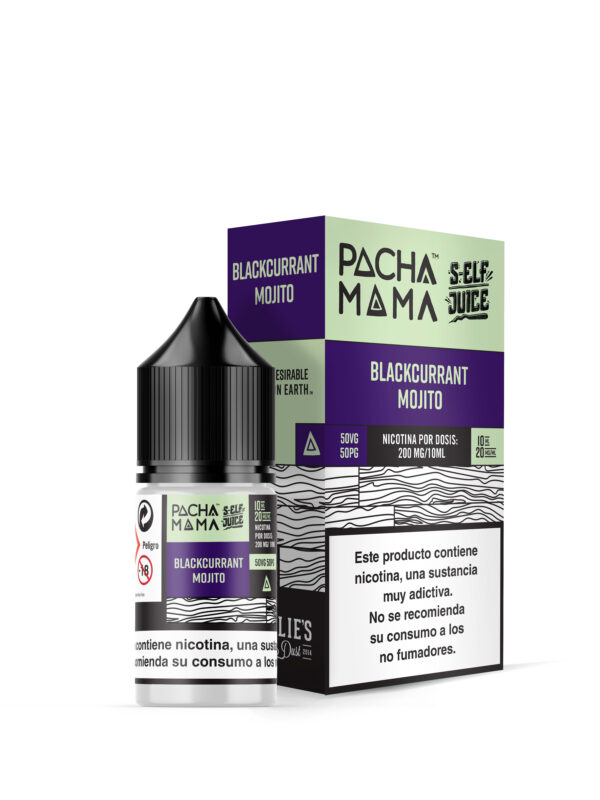 BLACKCURRANT MOJITO NIC SALT 10ML PACHA MAMA S-ELF JUICE