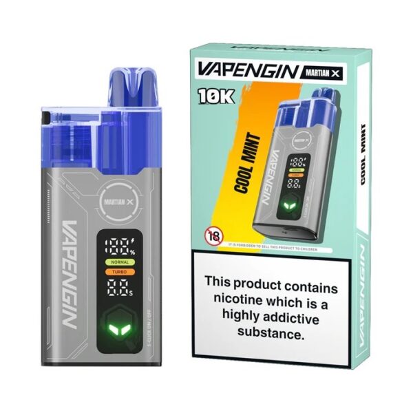 VAPENGIN MARTIAN X 10K PREFILLED POD VAPE KIT 20MG - Image 12