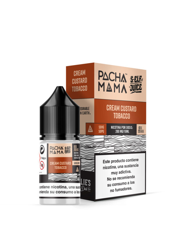 CREAM CUSTARD TOBACCO NIC SALT 10ML PACHA MAMA S-ELF JUICE