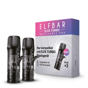 ELF BAR ELFA TURBO REFILLABLE EMPTY PODS (2 PACK)