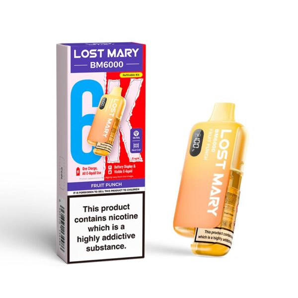 LOST MARY BM6000 PREFILLED POD VAPE KIT 20MG - Image 2