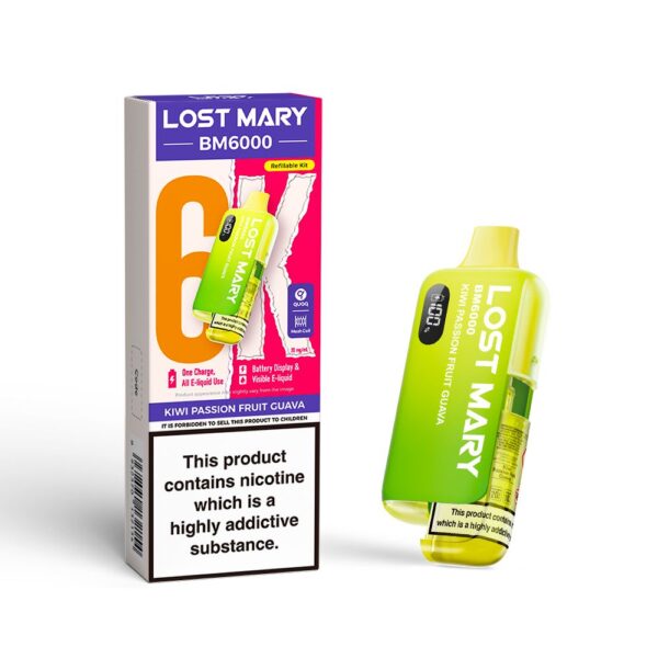 LOST MARY BM6000 PREFILLED POD VAPE KIT 20MG - Image 5