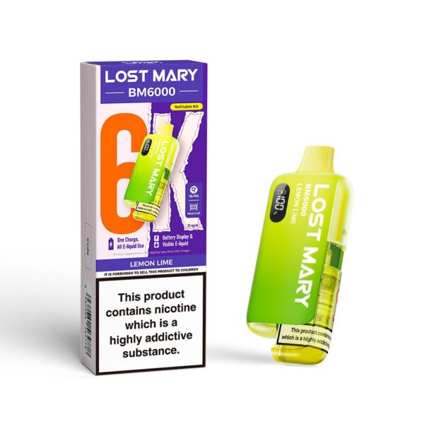 LOST MARY BM6000 PREFILLED POD VAPE KIT 20MG - Image 6