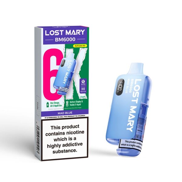 LOST MARY BM6000 PREFILLED POD VAPE KIT 20MG - Image 7
