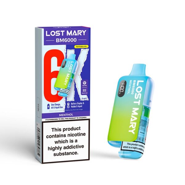 LOST MARY BM6000 PREFILLED POD VAPE KIT 20MG - Image 9