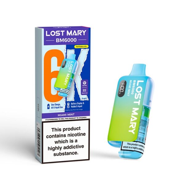 LOST MARY BM6000 PREFILLED POD VAPE KIT 20MG - Image 10