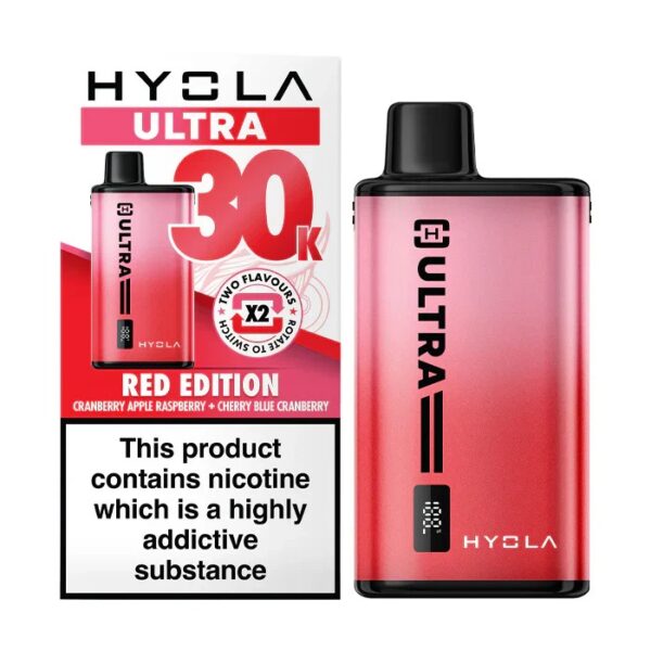 HYOLA ULTRA 30K PREFILLED POD VAPE KIT 20MG - Image 2