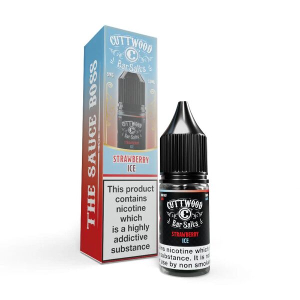 STRAWBERRY ICE BAR SALTS 10ML NIC SALT CUTTWOOD