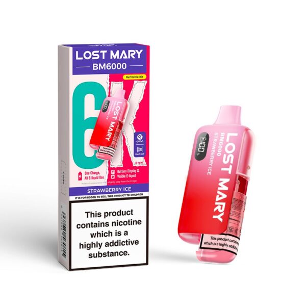 LOST MARY BM6000 PREFILLED POD VAPE KIT 20MG - Image 14