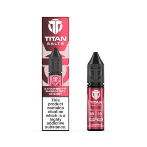 STRAWBERRY RASPBERRY CHERRY 10ML NIC SALT TITAN SALTS