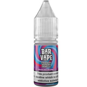 STRAWBERRY RASPBERRY CHERRY ICE 10ML NIC SALT BAR VAPE