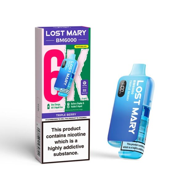 LOST MARY BM6000 PREFILLED POD VAPE KIT 20MG - Image 19