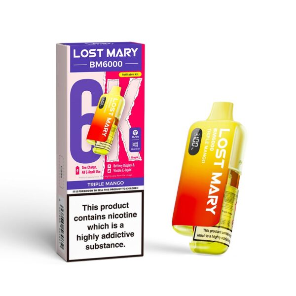 LOST MARY BM6000 PREFILLED POD VAPE KIT 20MG - Image 20