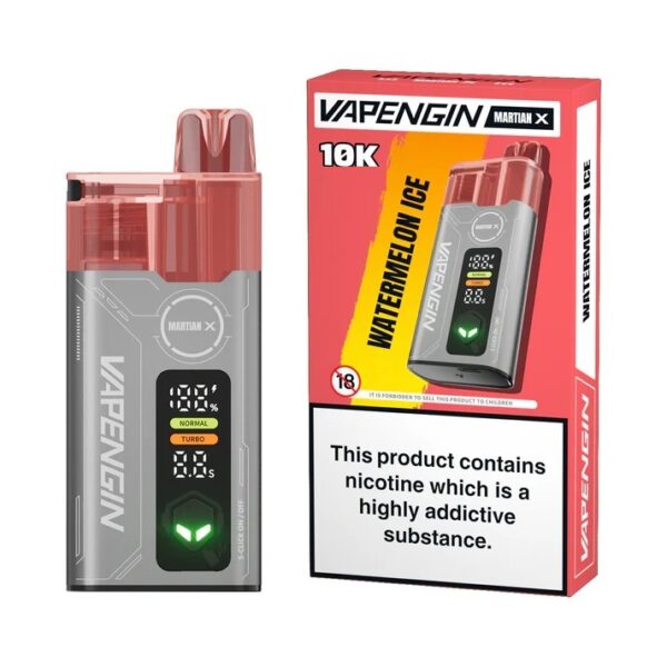 VAPENGIN MARTIAN X 10K PREFILLED POD VAPE KIT 20MG - Image 4