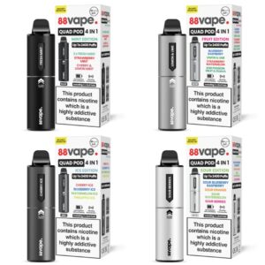 88VAPE QUAD 4 IN 1 PREFILLED POD VAPE KIT 20MG