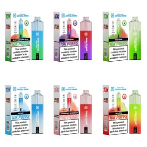 AURA BAR 10K DISPOSABLE VAPE KIT BY CRYSTAL PRIME 20MG