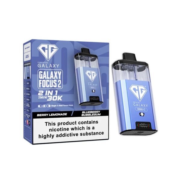 CRYSTAL GALAXY FOCUS 2 30K DISPOSABLE VAPE KIT 20MG - Image 40