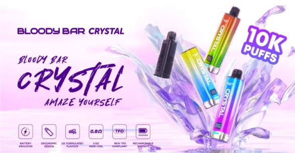 BLOODY BAR CRYSTAL 10K features