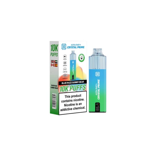 AURA BAR 10K DISPOSABLE VAPE KIT BY CRYSTAL PRIME 20MG - Image 30