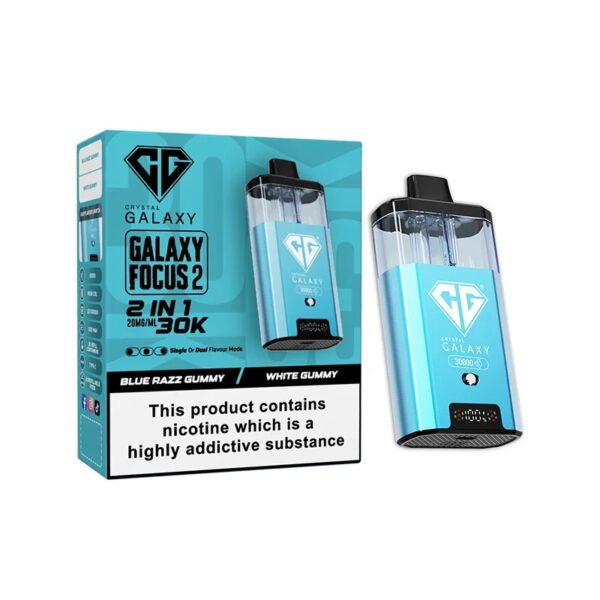 CRYSTAL GALAXY FOCUS 2 30K DISPOSABLE VAPE KIT 20MG - Image 46