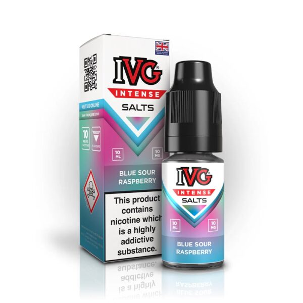 BLUE SOUR RASPBERRY 10ML NIC SALT IVG INTENSE SALTS