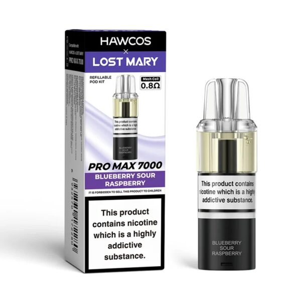 HAWCOS X LOST MARY PRO MAX 7000 PREFILLED PODS & REFILL CONTAINERS 20MG - Image 3
