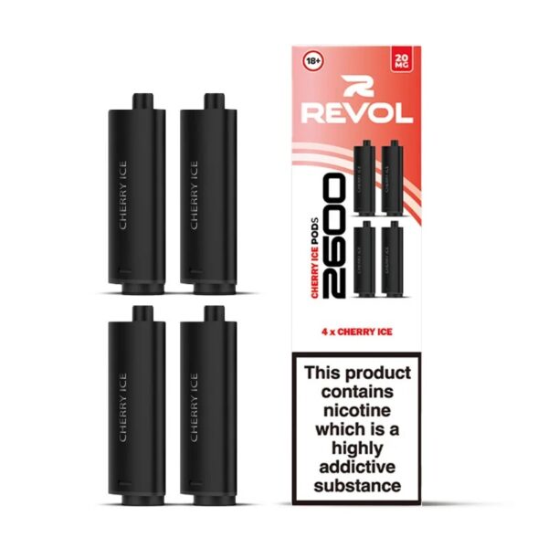 REVOL 2600 4 IN 1 PREFILLED VAPE PODS 20MG (4 PACK) - Image 5