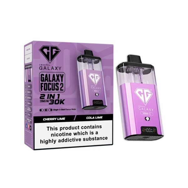 CRYSTAL GALAXY FOCUS 2 30K DISPOSABLE VAPE KIT 20MG - Image 54