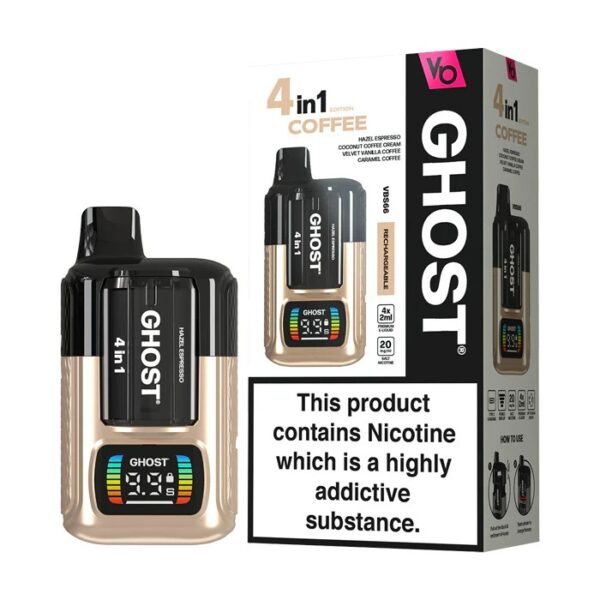 VAPES BARS GHOST 4 IN 1 PREFILLED POD VAPE KIT 20MG - Image 6