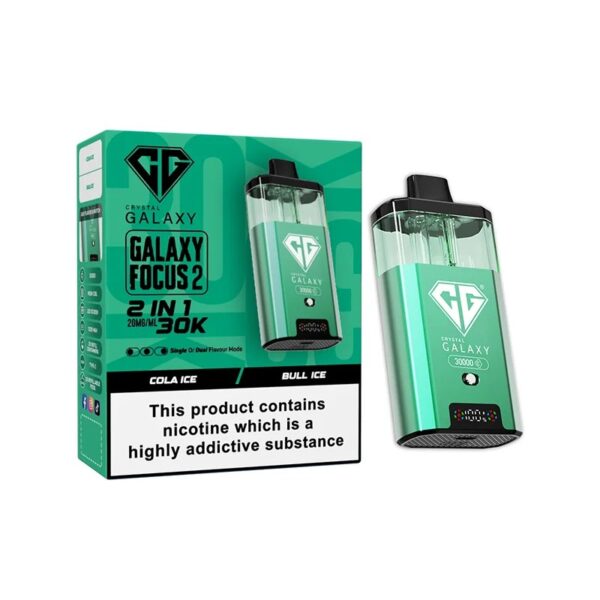CRYSTAL GALAXY FOCUS 2 30K DISPOSABLE VAPE KIT 20MG - Image 58