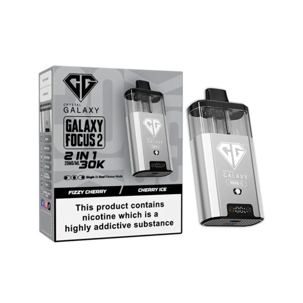 CRYSTAL GALAXY FOCUS 2 30K DISPOSABLE VAPE KIT 20MG - Image 14