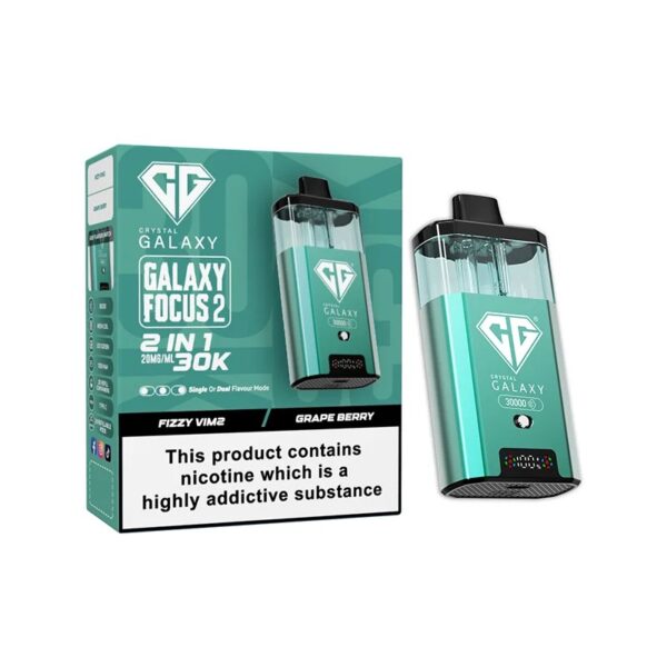 CRYSTAL GALAXY FOCUS 2 30K DISPOSABLE VAPE KIT 20MG - Image 16