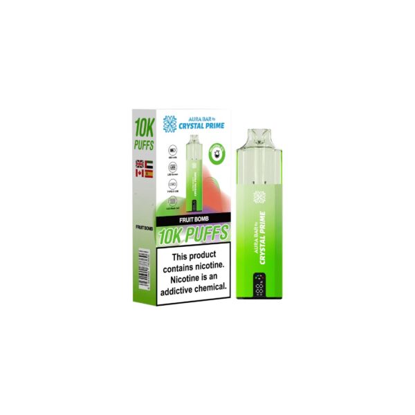 AURA BAR 10K DISPOSABLE VAPE KIT BY CRYSTAL PRIME 20MG - Image 46