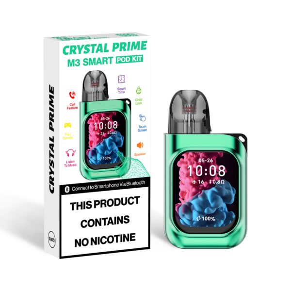 CRYSTAL PRIME M3 SMART REFILLABLE POD VAPE KIT 20MG - Image 3